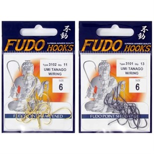 Fudo Hooks 3102 UMI TANAGO W/RING - Altın Olta İğne Kanca