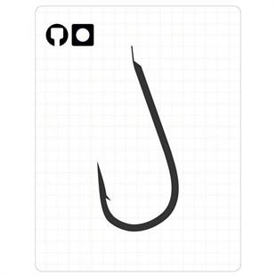 Fudo Hooks 3701 Marukaizu ( Short ) Black Nikel Olta iğnesi / Balık Kancası
