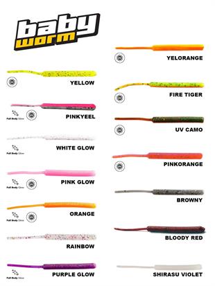 Fujin Baby Worm Kokulu 5.2 Cm LRF Sahte Silikon Yem (3 Adet Kanca Hediye)