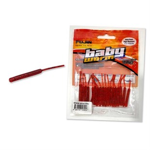 Fujin Baby Worm Kokulu 5.2 Cm LRF Sahte Silikon Yem (3 Adet Kanca Hediye)