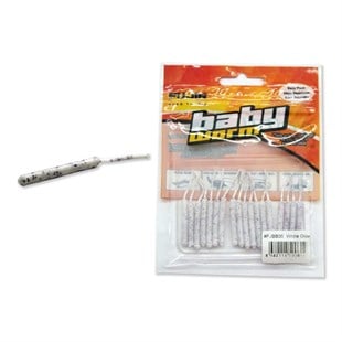 Fujin Baby Worm Kokulu 5.2 Cm LRF Sahte Silikon Yem (3 Adet Kanca Hediye)