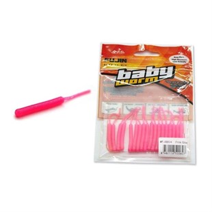 Fujin Baby Worm Kokulu 5.2 Cm LRF Sahte Silikon Yem (3 Adet Kanca Hediye)