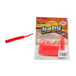 Fujin Baby Worm Kokulu 5.2 Cm LRF Sahte Silikon Yem (3 Adet Kanca Hediye)
