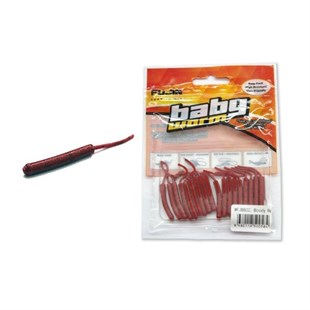 Fujin Baby Worm Kokulu 5.2 Cm LRF Sahte Silikon Yem (3 Adet Kanca Hediye)
