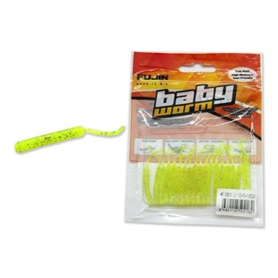 Fujin Baby Worm Kokulu 5.2 Cm LRF Sahte Silikon Yem (3 Adet Kanca Hediye)