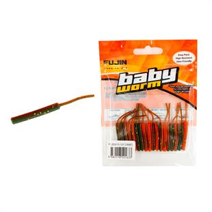 Fujin Baby Worm Kokulu 5.2 Cm LRF Sahte Silikon Yem (3 Adet Kanca Hediye)
