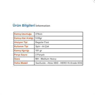 Fujin Dragon Monster 278cm 5-55gr Spin Kamışı