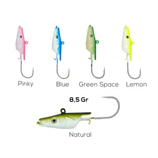 Fujin Salt Eel 8,5 Gr Jighead Natural