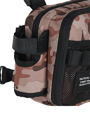 Fujin Tactical Vest Brown Camo Balıkçı Çantası