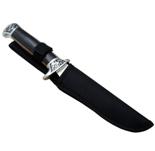 Lanmark B051-5 Kamp Bıçağı 26 cm - Ahşap Sap, Kılıflı