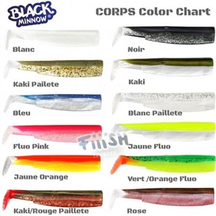 Leurre Souple Fiiish Black Minnow 90 Lrf-Spin Silikon Yem