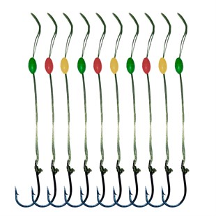 LRF Sahte Silikon Balık Yemi için Hazır El Yapımı Hırsız iğnesi ( 10 Adet )