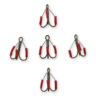 Mustad W3551-BR Ot Koruma Telli Üçlü Kanca ( 5li Paket )