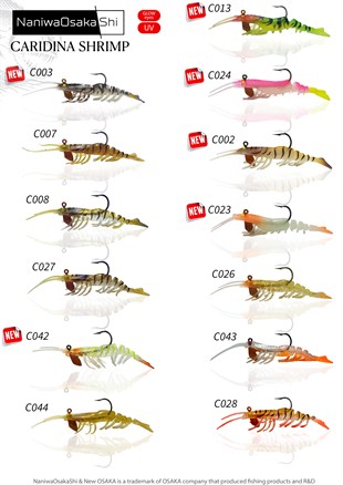 NANIWAOSAKASHI CARIDINA SHRIMP 5CM 3.5GR KARİDES SİLİKON YEM
