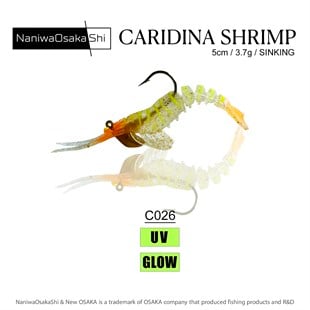 NANIWAOSAKASHI CARIDINA SHRIMP 5CM 3.5GR KARİDES SİLİKON YEM