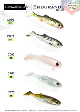 NANIWAOSAKASHI ENDURANDE SHAD 70MM SİLİKON YEM