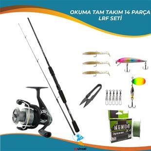 Okuma Wave Power 213 Cm 0-8 Gr Olta Kamışı - Okuma Revenger 25 Olta Makinası Tam Takım Kıyı Hobi LRF Olta Seti