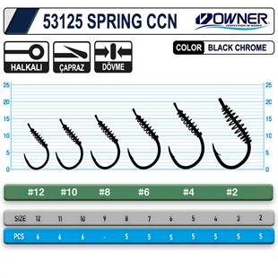 Owner 53125 Spring Ccn With Eye Black Chrome Sazan İğnesi