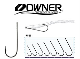 Owner Worm 5100 Uzun Pala Lüfer Kancası İğnesi Delikli