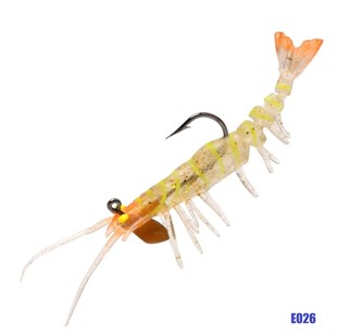 Pandora Caridina 7,6 Cm 6,5 Gr Yapay Sahte Silikon Karides Yem