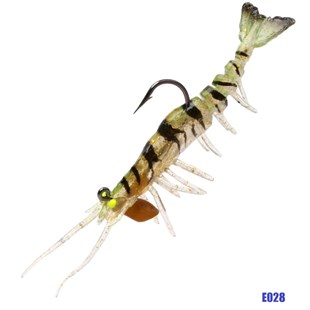 Pandora Caridina 7,6 Cm 6,5 Gr Yapay Sahte Silikon Karides Yem