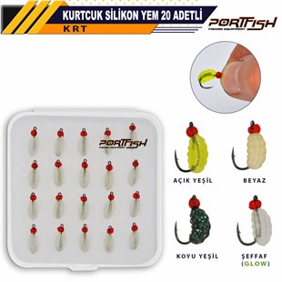 Portfish Kurtcuk Silikon Yem 20 Adetli