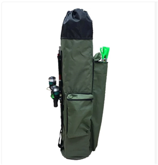 Powerex Kamuflaj desenli Balıkçı Kamış ve Olta Taşıma Sırt Çantası