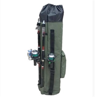 Powerex Kamuflaj desenli Balıkçı Kamış ve Olta Taşıma Sırt Çantası