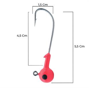 Remixon Kırmızı Kafa Balık Jighead Oj ( Zoka ) 12 Gr