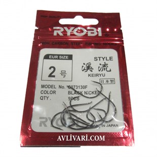 Ryobi High Carbon Keıryu Kanca Çapraz İğne (Siyah-Nickel)