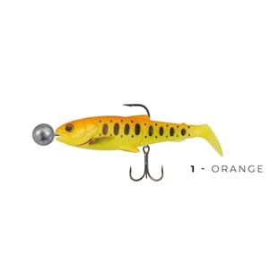 Ryujı Crafter Shad 8.5 Cm Silikon 3 Gr Jigheadli Üçlü Kancalı
