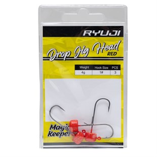 Ryuji Drop Jighead Red Uv 2 Gr (3 Adet)