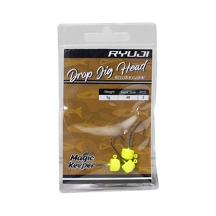 Ryuji Drop Jighead Yellow Glow Uv 5 Gr (3 Adet)