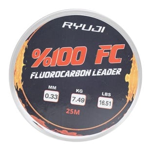 RYUJI FLUORO CARBON LEADER 25M, MİSİNA