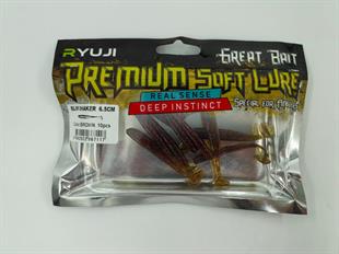 Ryuji Slim Shaker 6.5cm Silikon Yem (10 Adet)