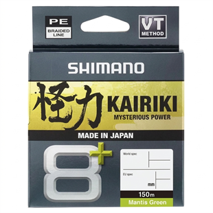 Shimano Kairiki 8+ 150m M. Green Örgü İp Misina