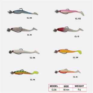 Wily Clumsy Silikon Yem 9 cm 6 gr	-HAREKETLİ JİG OFSET KANCALI