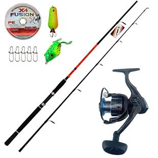 Wily Feeder Spin 240 cm 10 - 35 gr Kyoto 3000 Tam Takım Profesyonel Tatlı Su Olta Seti