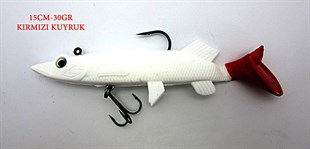 WILY TURNA SİLİKONU KIRMIZI KUYRUK 15 CM 30 GR