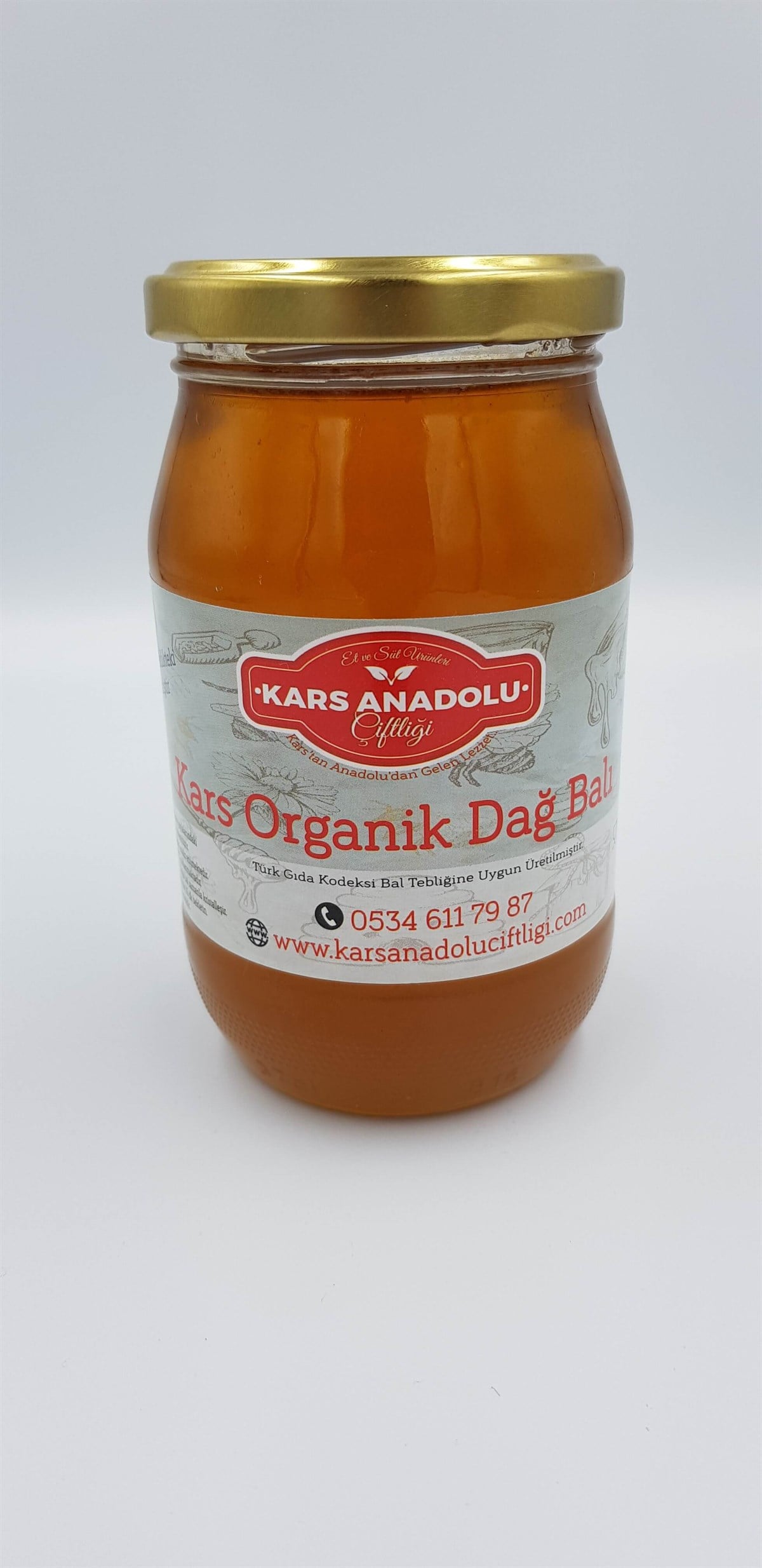 Kars Orğanik Dağ Balı 500 GR