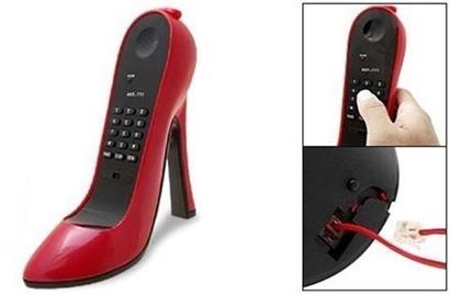 BUFFER® Topuklu Ayakkabı Şeklinde Masaüstü İlginç Dekoratif Ev Telefonu