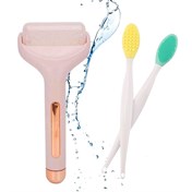 BUFFER® Ice Roller Ice Rollers Effectıve Skin Cooling Care Tool+2 Piece Peeling Brush