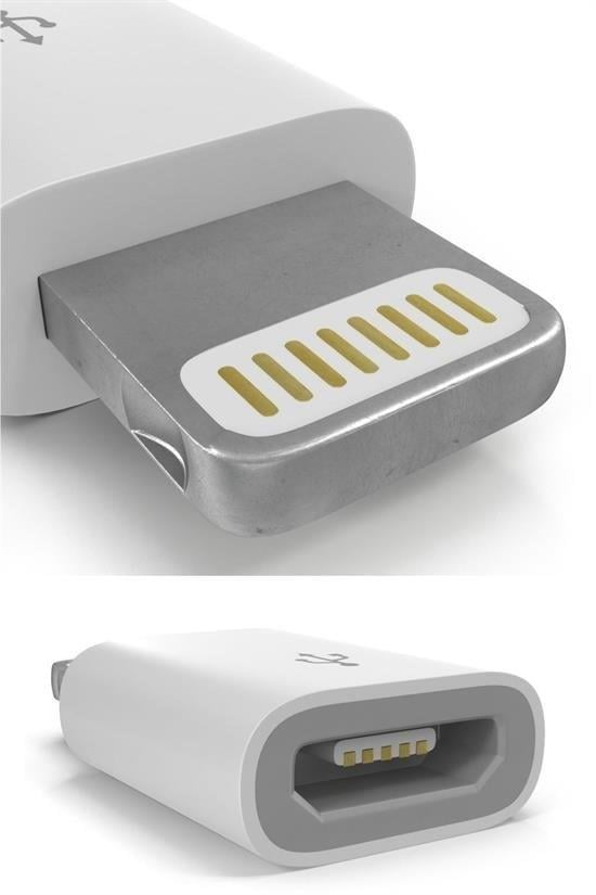 Adaptateur de données/chargement pour Apple iPad/iPhone/iPod - Micro-USB -  Coquediscount