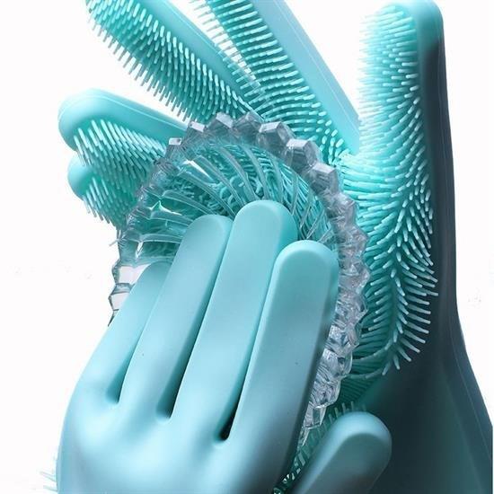 BUFFER® Heat Resistant Silicone Practical Magic Dishwashing Gloves
