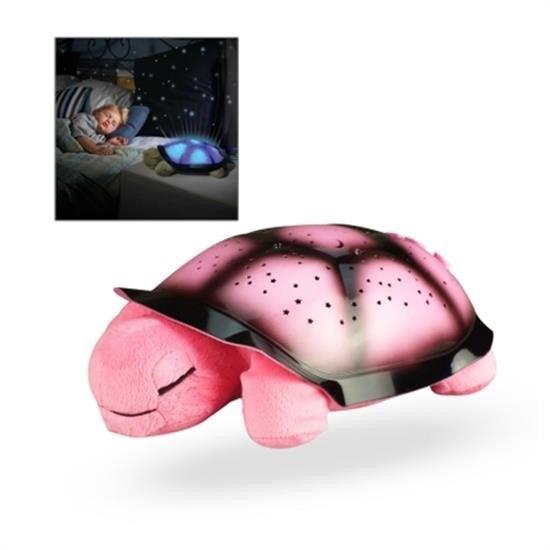 BUFFER® Tavana Işık Yansıtan Işıklı Ninni Söyleyen Pembe Peluş Kaplumbağa