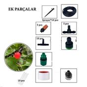 BUFFER® 15 Meter Garden Drip Irrigation System Kit Hoses and Fittings