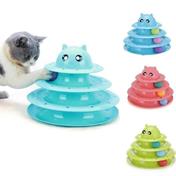 BUFFER® Tower Of Tracks Fun Trifold Cat Toy Set Cat Game