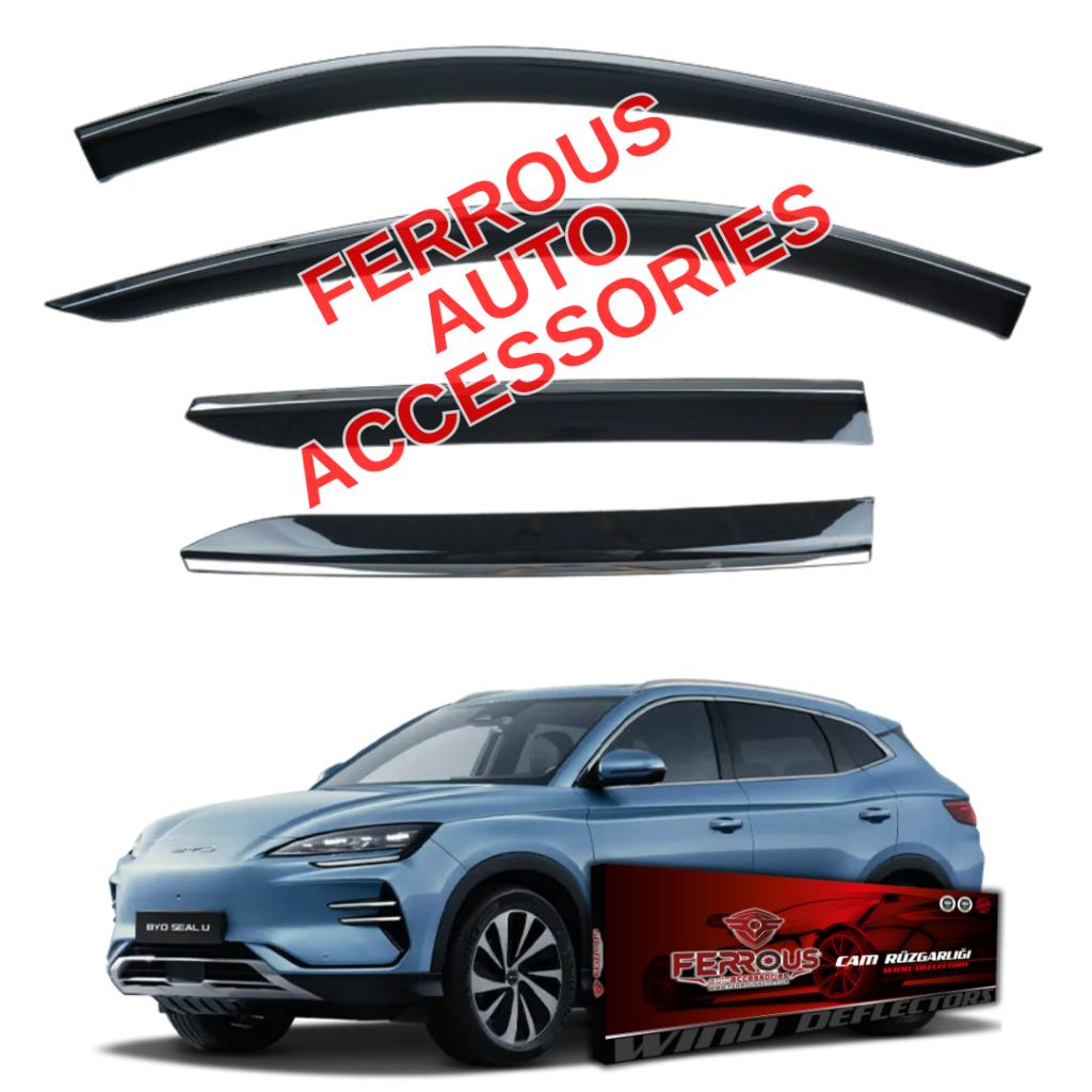 BYD Seal U Ferrous Kromlu Cam Rüzgarlığı 4lü 2024 ve Üstü