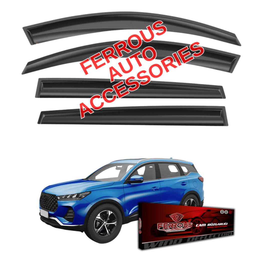 Chery Tiggo 7 Pro Ferrous Cam Rüzgarlığı 4lü Set 2023 ve Üstü