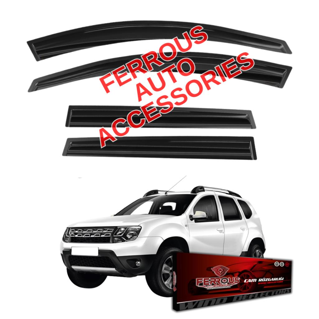 Dacia Duster Ferrous Cam Rüzgarlığı 4lü Set 2010 2017
